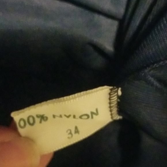 Vintage Kayser Navy Blue Full Slip Size 34 - Excellent Condition - 70s/80s Linge - Picture 4 of 5